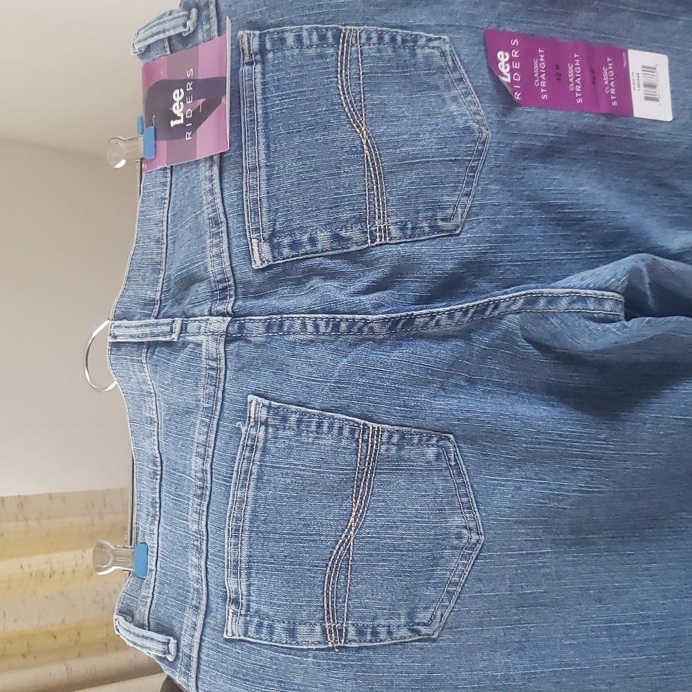 NWT Lee Riders Classic Straight Leg Jeans Sz 10P - Picture 6 of 10